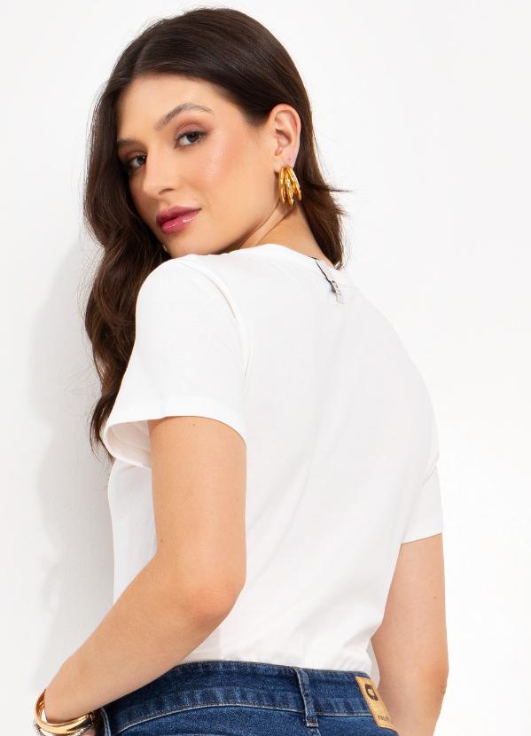 Colcci Jeans - Camiseta Cj Off White 2