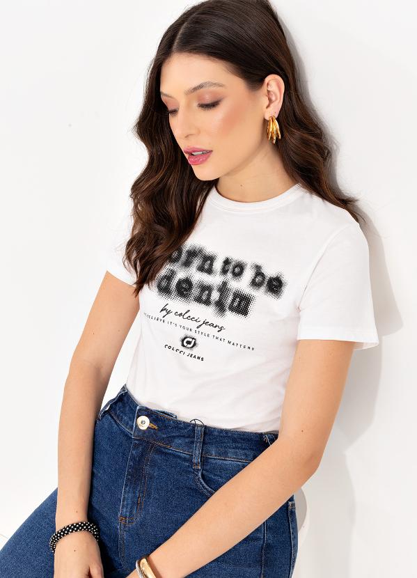 Colcci Jeans - Camiseta Cj Off White 7