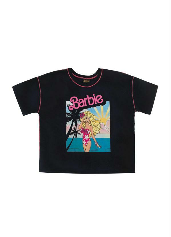 Angel - T-Shirt Beach Barbie Preto
