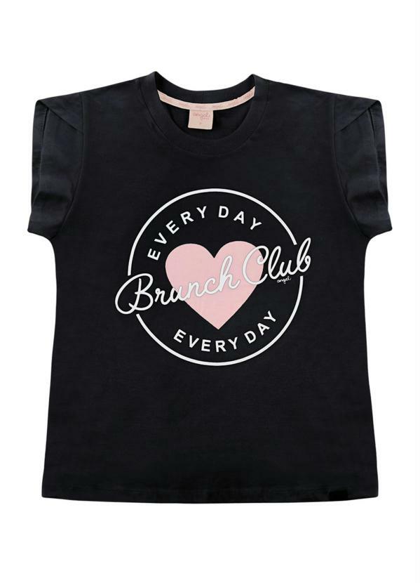 Angel - T-Shirt Club Preto