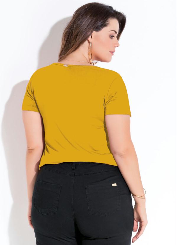 Quintess - T-Shirt Mostarda Básica 2