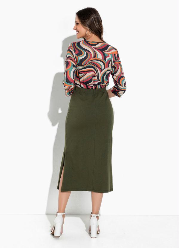 Rosalie - Blusa Abstrato com Strappy 4