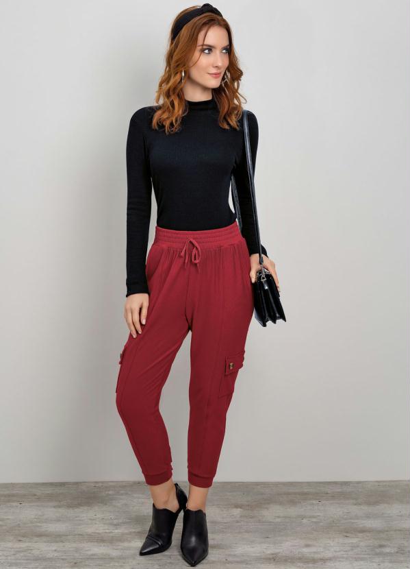 Cativa - Blusa de Manga Longa com Gola Alta Preto 2