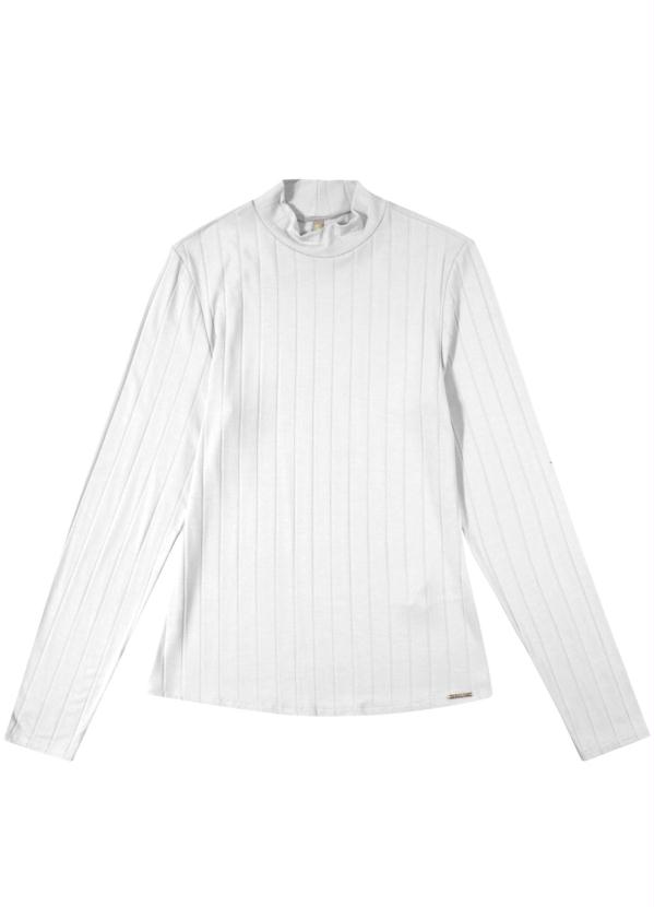 Cativa - Blusa de Manga Longa e Gola Branco 3