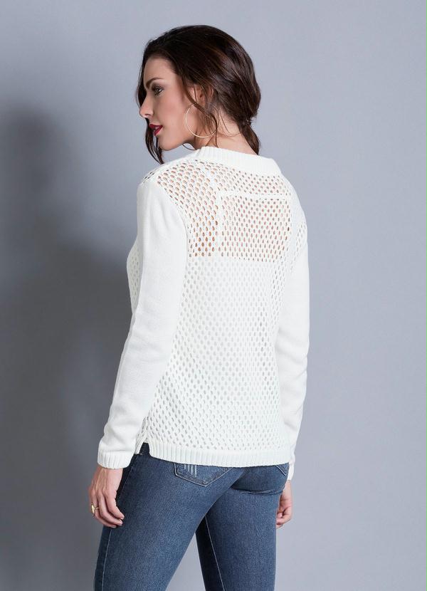 Multimarcas - Blusa de Tricô Off White 2