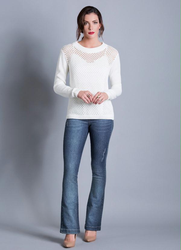 Multimarcas - Blusa de Tricô Off White 3