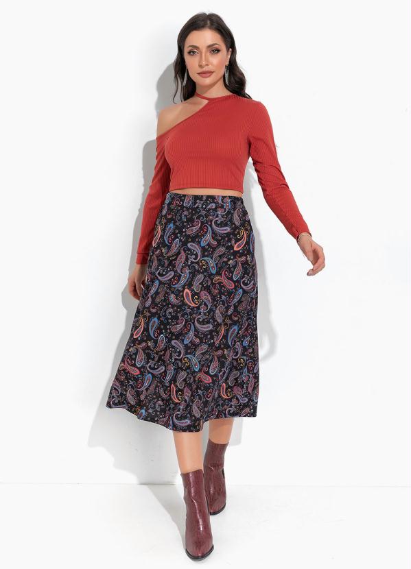 Moda Pop - Blusa Ferrugem em Canelado 3