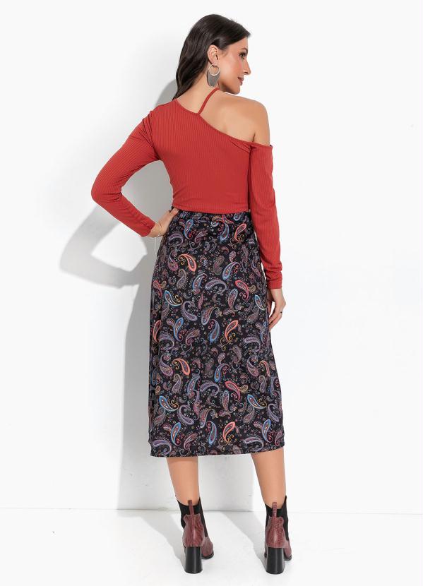 Moda Pop - Blusa Ferrugem em Canelado 4