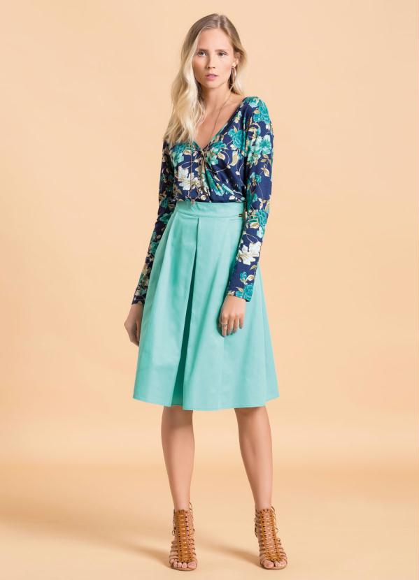 Quintess - Blusa Floral Quintess com Decote Transpassado 3