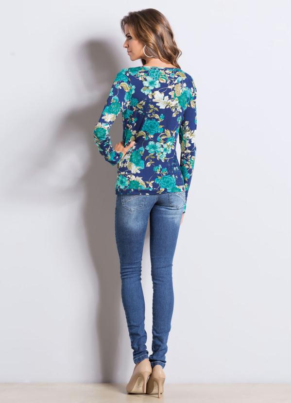 Quintess - Blusa Floral Quintess com Decote Transpassado 4