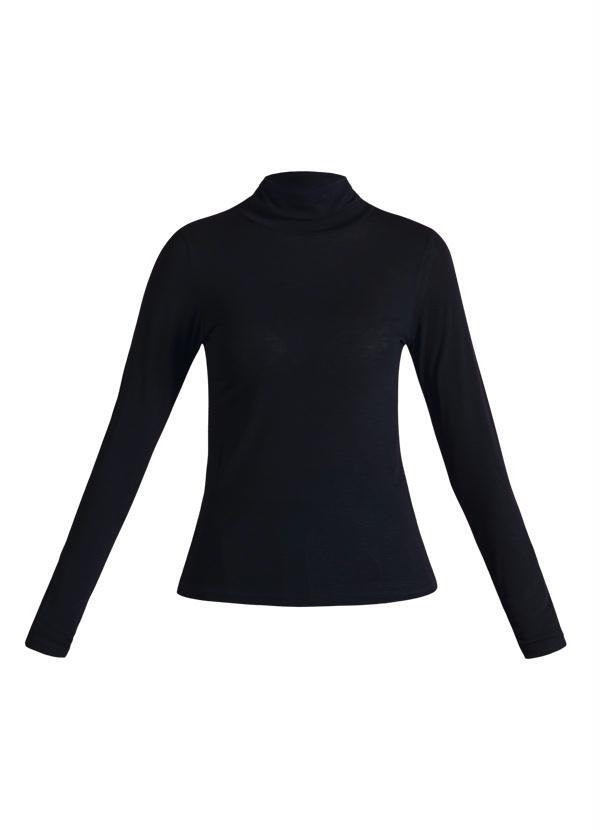 Quintess - Blusa Gola Alta Preta 5