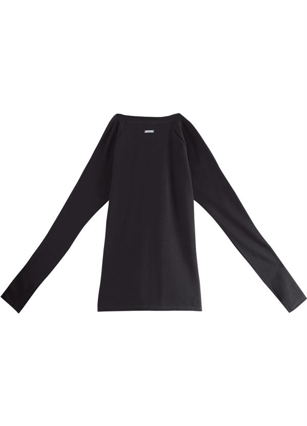 Enfim - Blusa Justa Abertura nas Mangas Preto 6