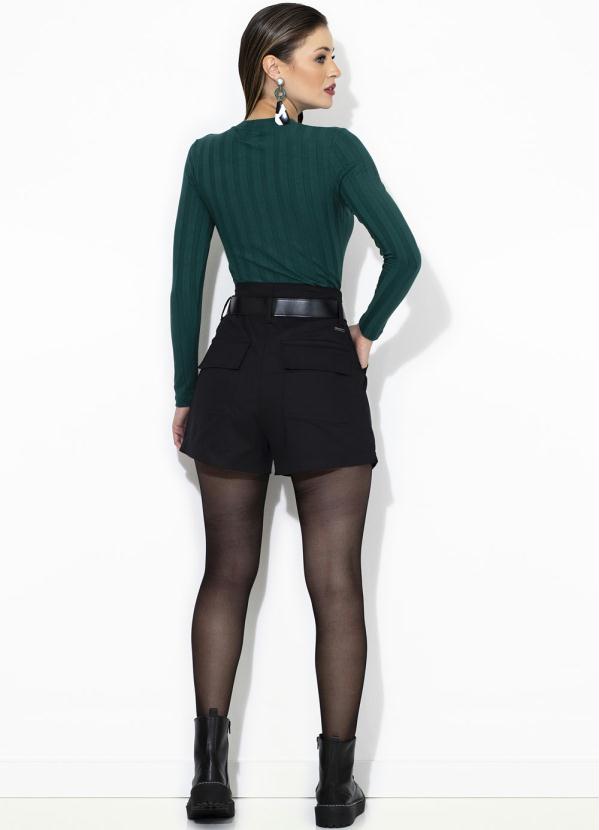 Colcci - Blusa Manga Longa Canelada Verde 4