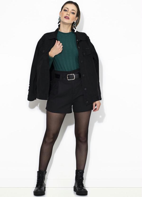 Colcci - Blusa Manga Longa Canelada Verde 6