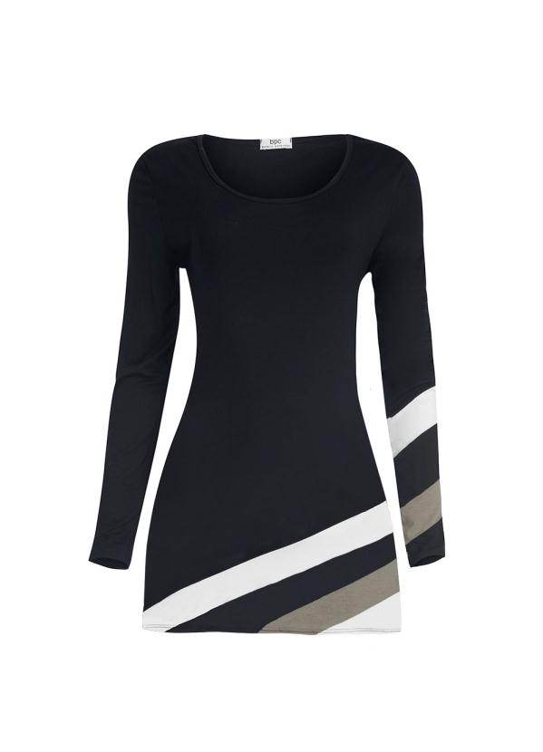 Queima Estoque - Blusa Manga Longa Preto 5