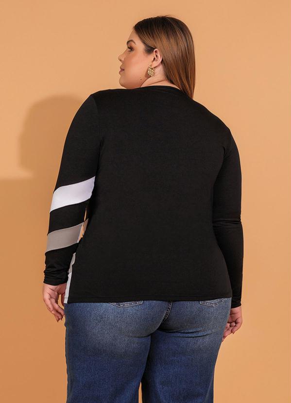 Queima Estoque - Blusa Manga Longa Preto 3