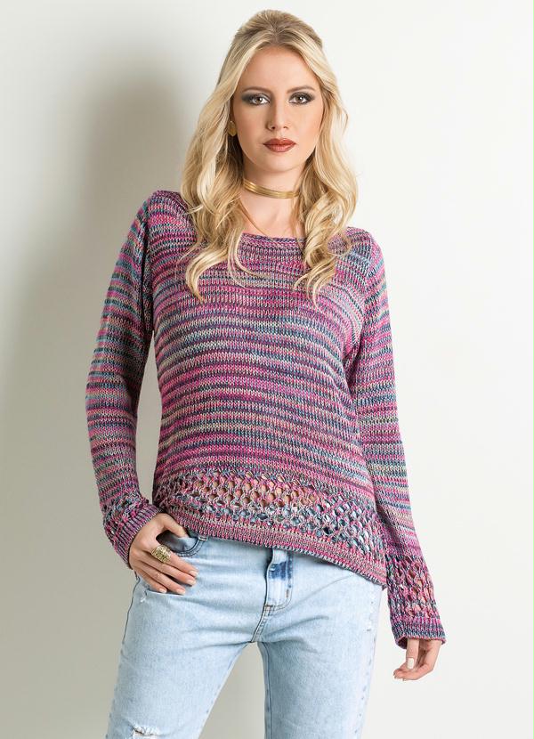 Blusa Mullet Rosa Mescla Multimarcas