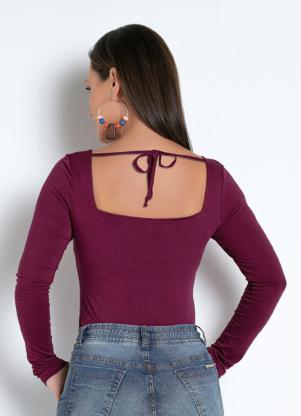 Everyrose - Blusa Orquídea com Decote Quadrado - EVERYROSE