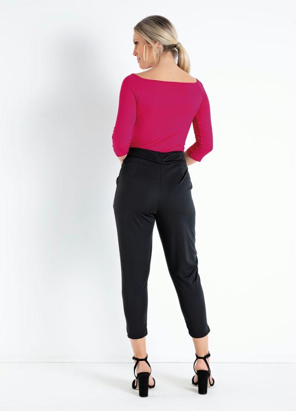 Moda Pop - Blusa Pink em Ribana Ombro a Ombro 2