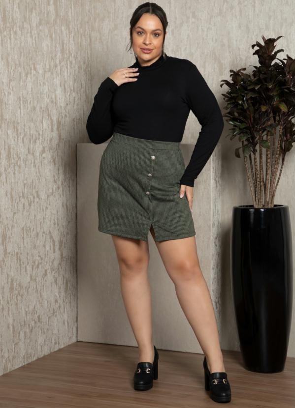 Quintess - Blusa Preta Justinha com Gola Alta 15