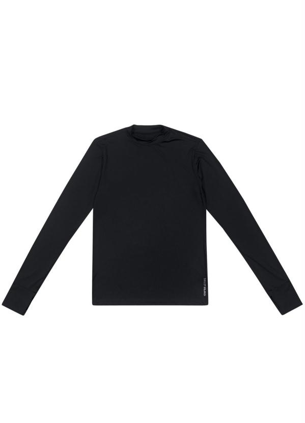 Enfim - Blusa Preta Solare Malha Uv Active 4