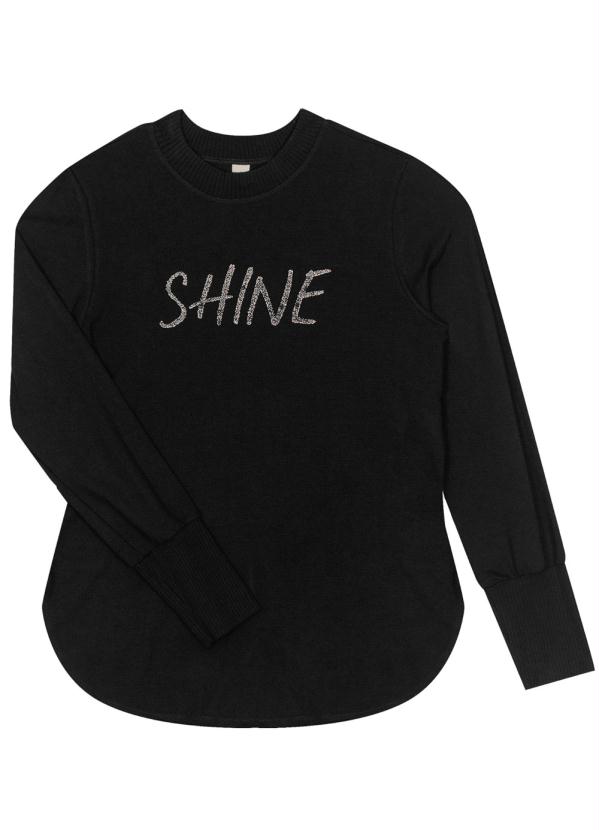 Rovitex - Blusão Feminino Shine Preto 2