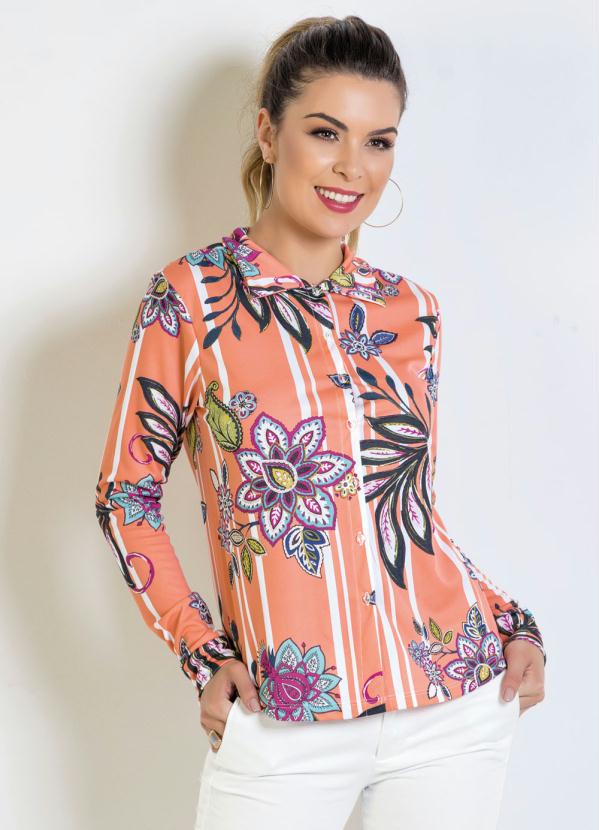 Outlet - Camisa de Mangas Longas Arabescos 1