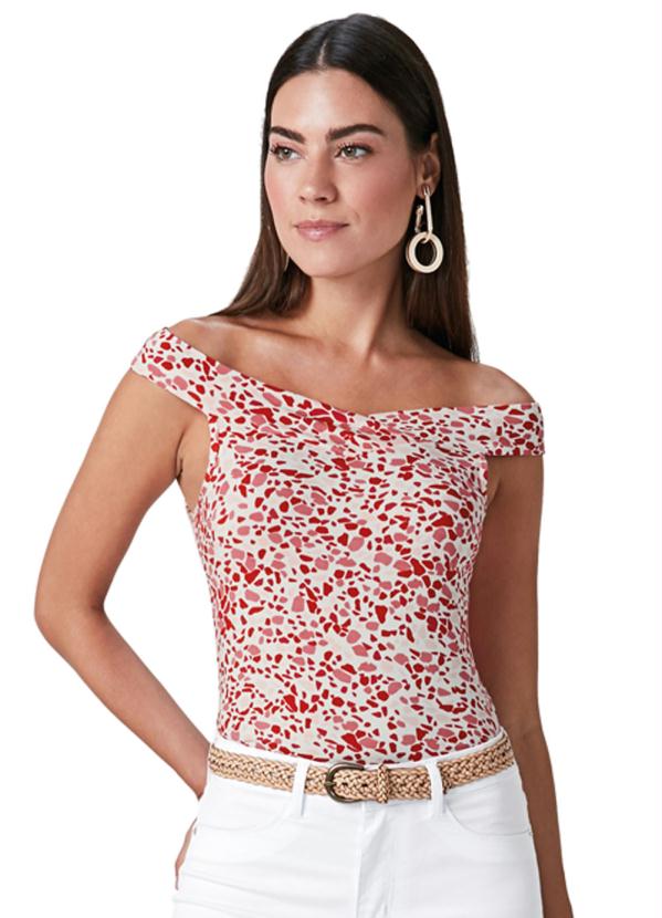 Malwee - Blusa Vermelha Ombro a Ombro Eco Vero 1