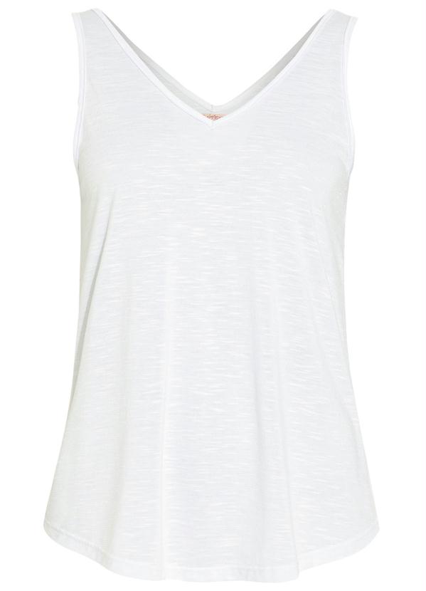 Quintess - Blusa Branco em Malha Flamê 3