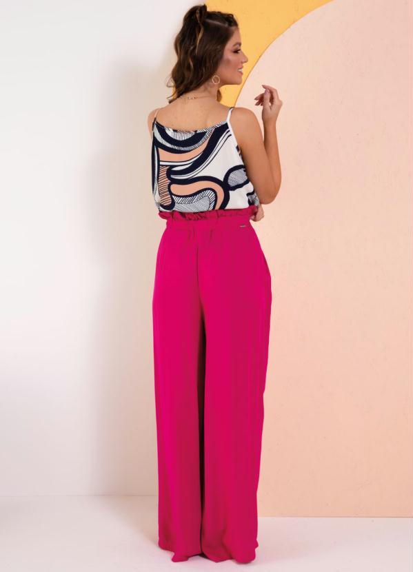 Quintess - Blusa com Pregas Abstrato Bege 6