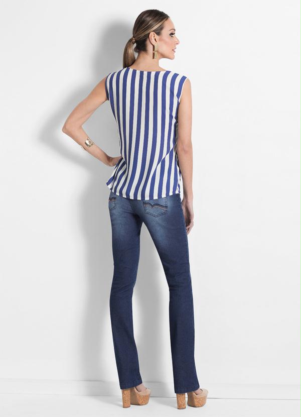Multimarcas - Blusa Listrada com Bolso 4