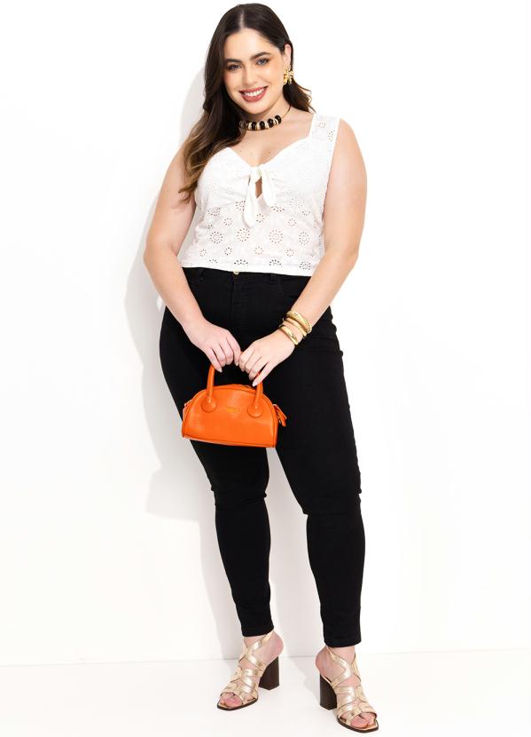 Quintess - Blusa Off White com Amarração 14