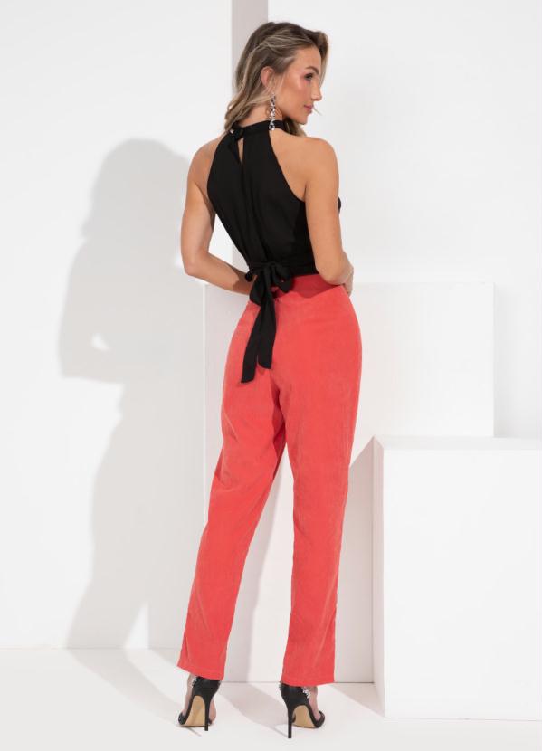 Outlet - Blusa Preta com Amarração 4