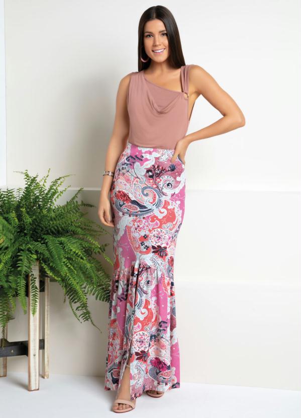 Quintess - Blusa Rosê com Argola e Sobreposição no Decote 3