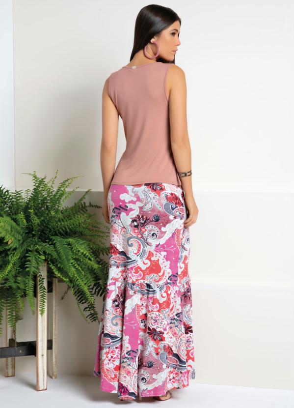 Quintess - Blusa Rosê com Argola e Sobreposição no Decote 4