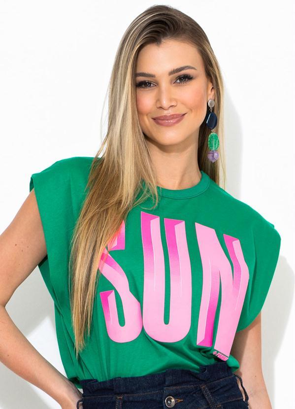 Forum - Camiseta Estampada Verde