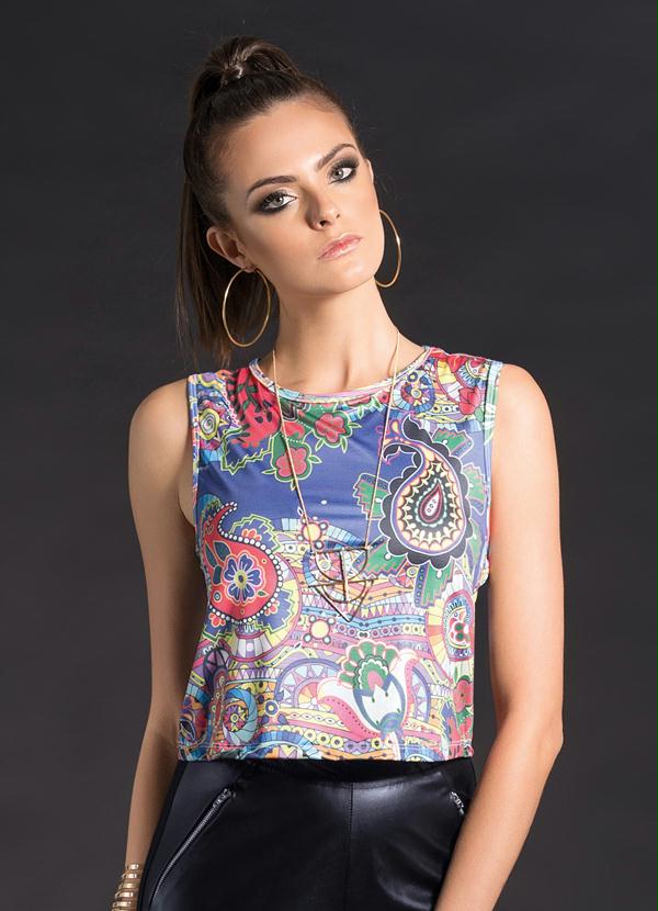 Quintess - Regata Cropped Paisley
