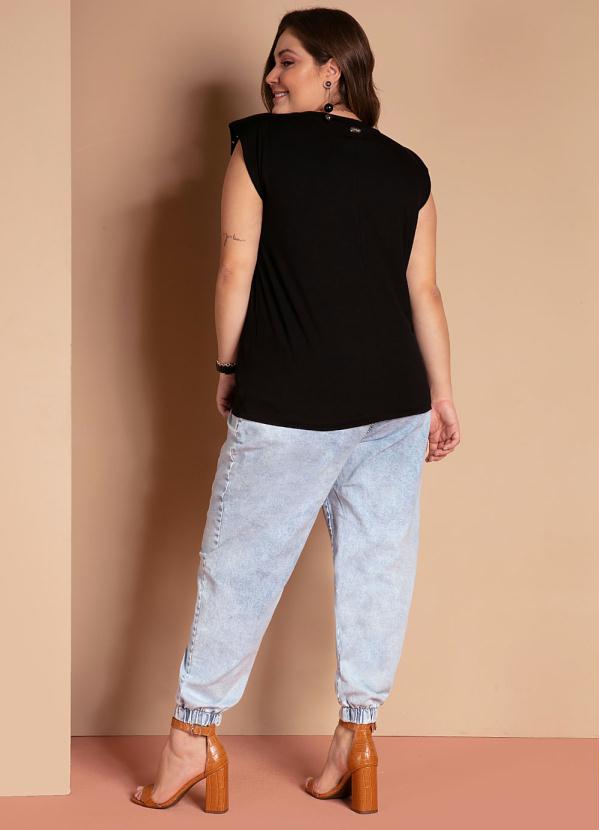 Quintess - Regata Muscle Tee Preta com Termocolantes 9