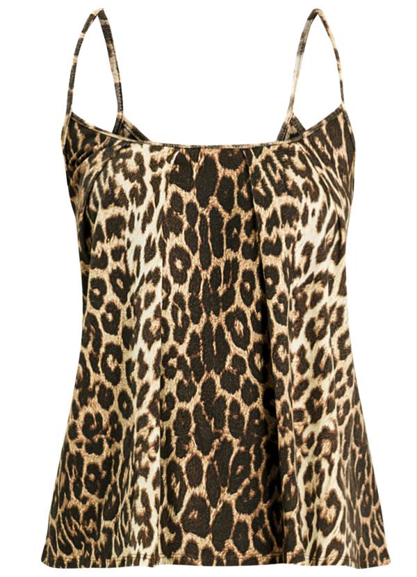 Quintess - Blusa de Alça Estampa Oncinha 9