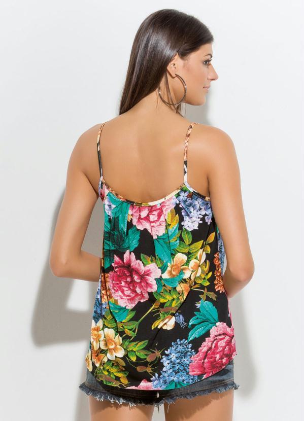 Quintess - Blusa Floral de Alça 2