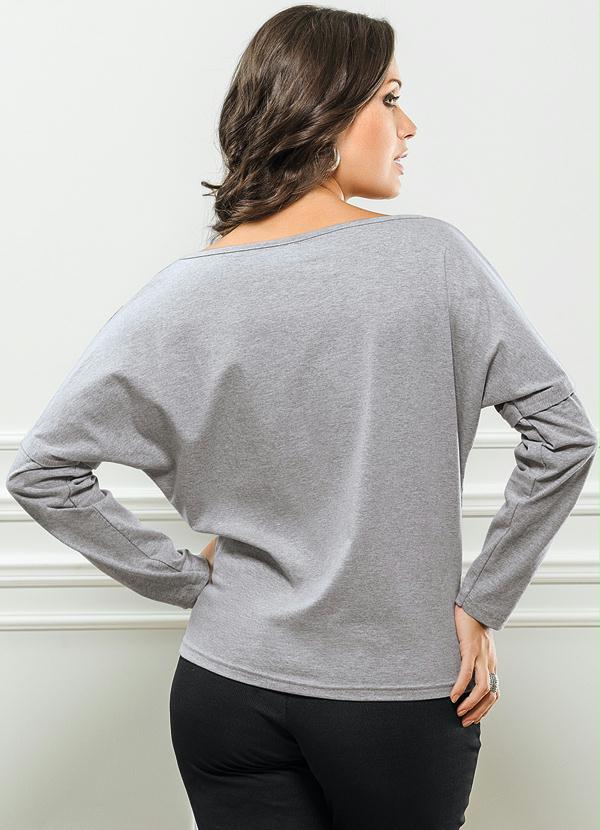 Outlet - Blusa Manga Longa Estampada 3