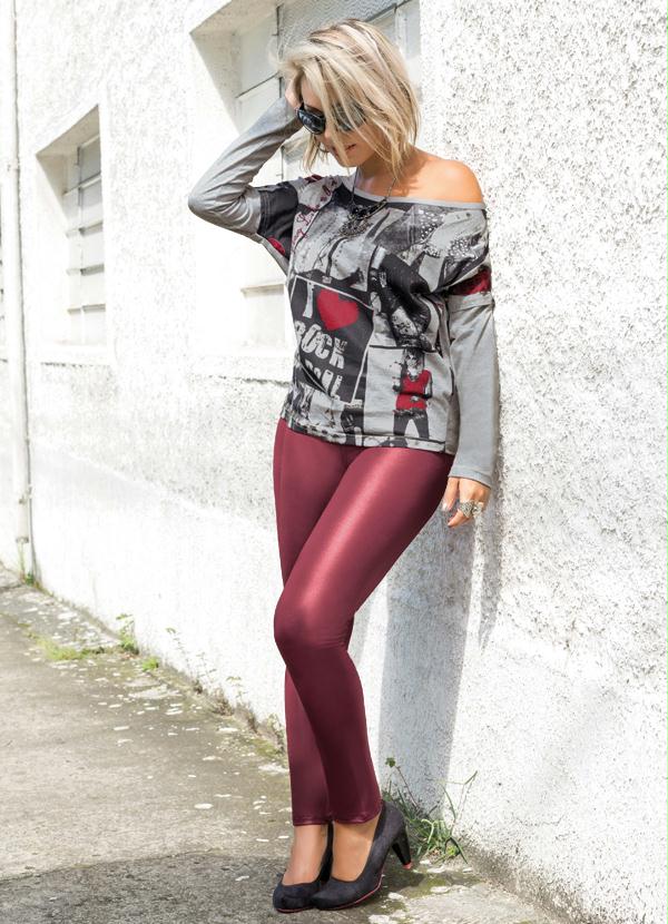 Outlet - Blusa Manga Longa Estampada 7