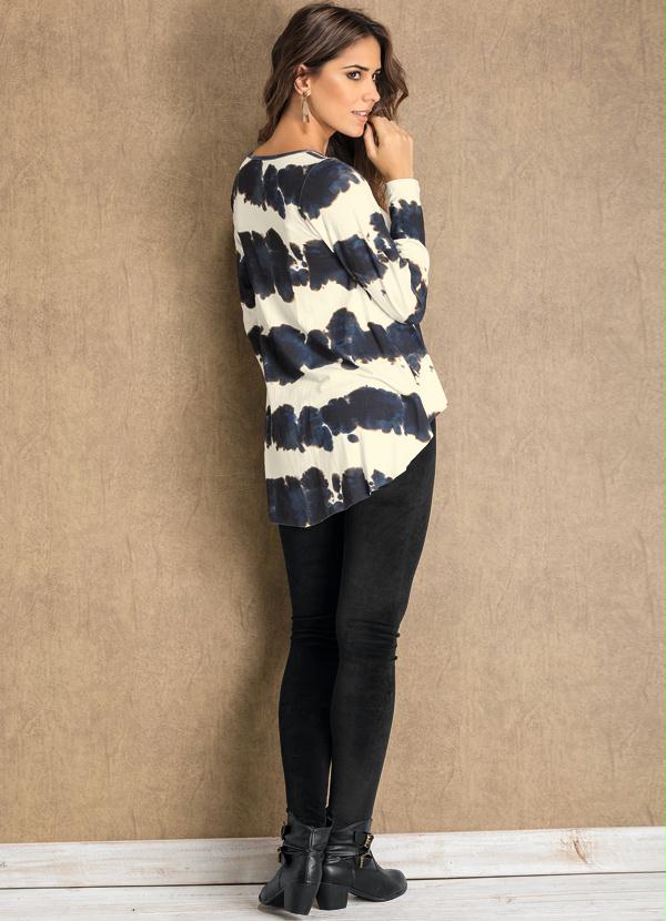 Quintess - Blusa Tie Dye Manga Longa 7