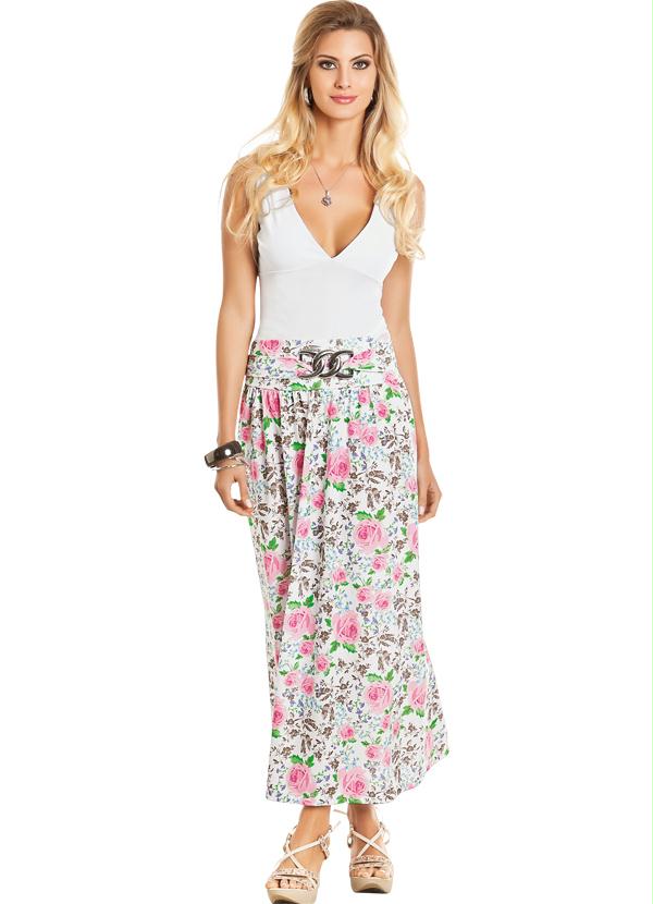 Outlet - Blusa Branca Decote em V 3