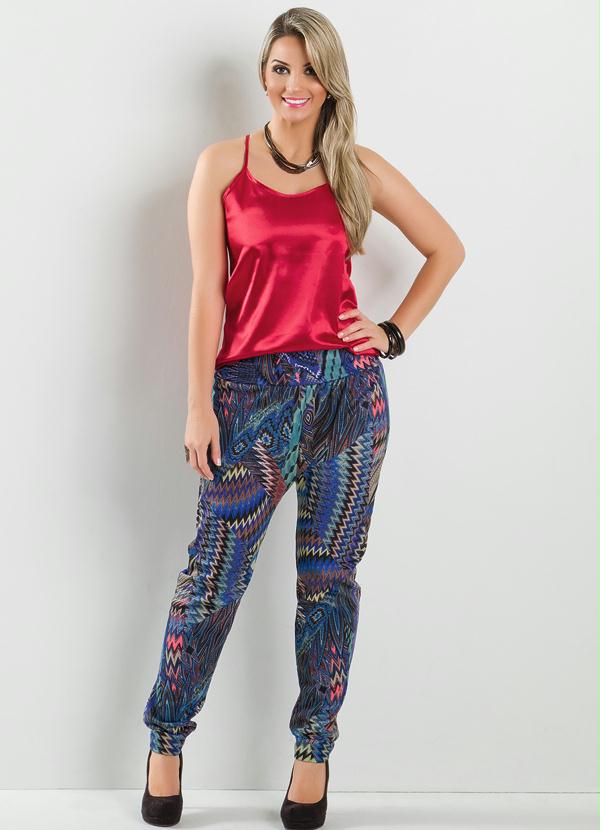 Outlet - Blusa em Cetim  Vermelha 5