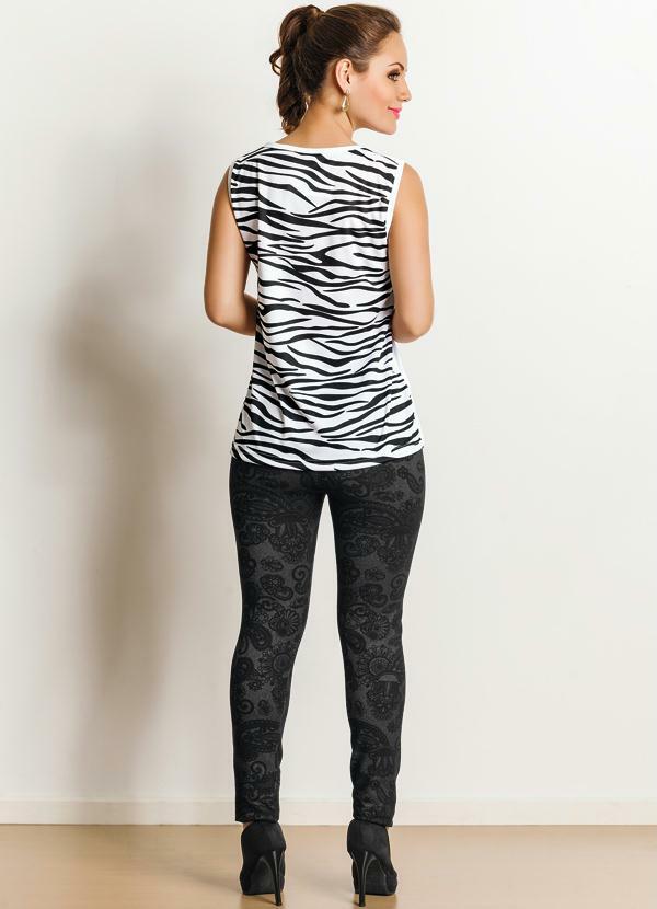 Outlet - Blusa Feminina Estampa Zebra 4