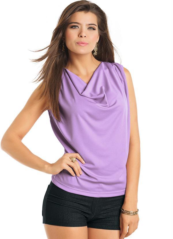 Outlet - Blusa Gola Boba Roxa