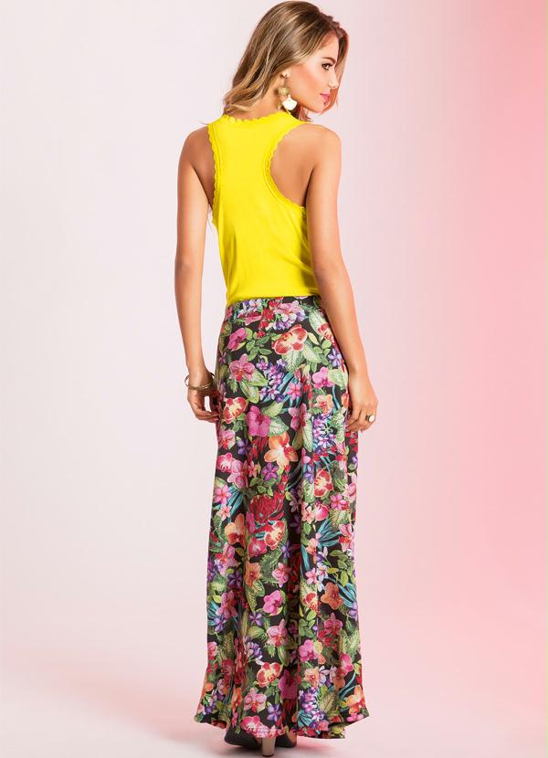 Outlet - Regata Amarela Detalhe Renda 6