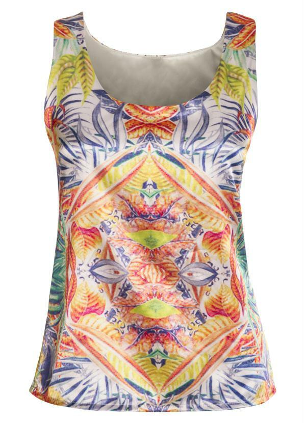 Quintess - Regata Cetim Estampa Étnica 5