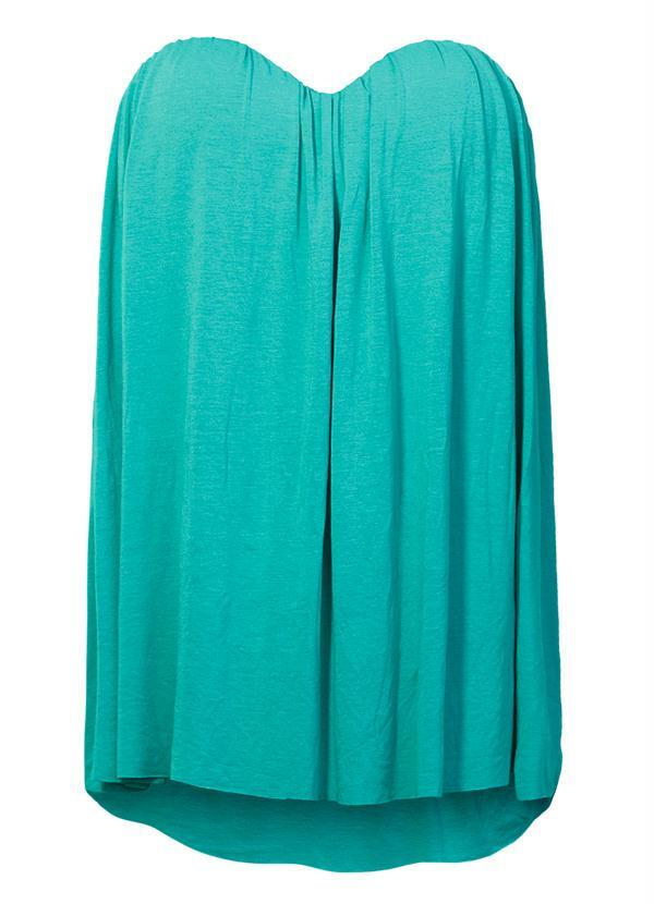 blusa tomara que caia verde